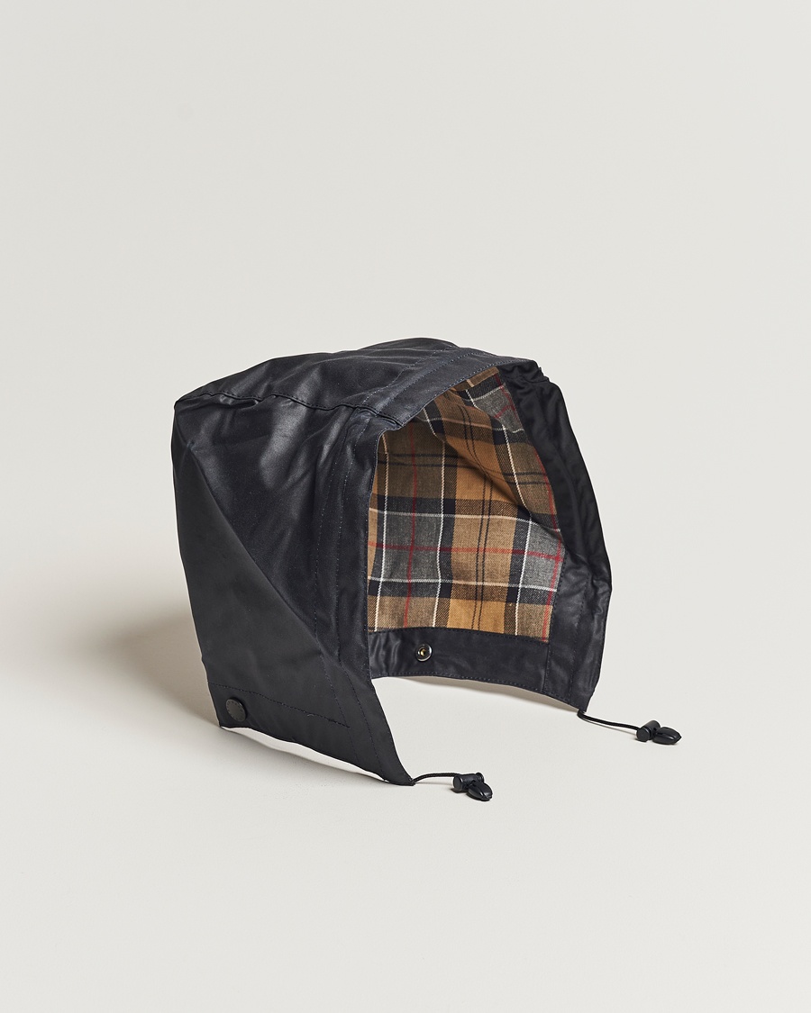 Barbour Lifestyle Waxed Cotton Hood Navy – Sininen