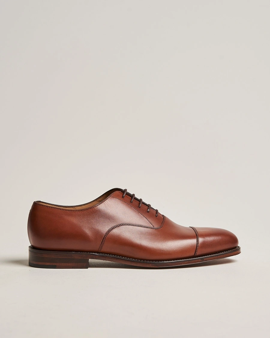 Loake 1880 Aldwych Oxford Mahogany Burnished Calf – Ruskea