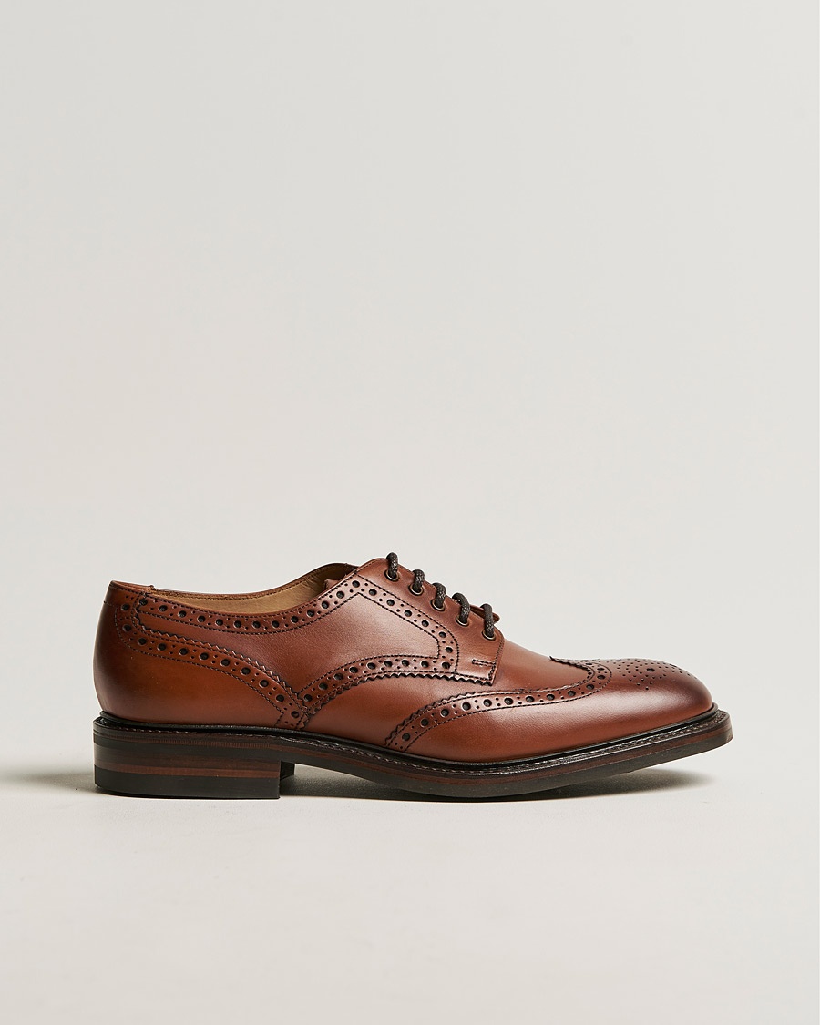 Loake 1880 Chester Brogue Mahogany Burnished Calf – Ruskea