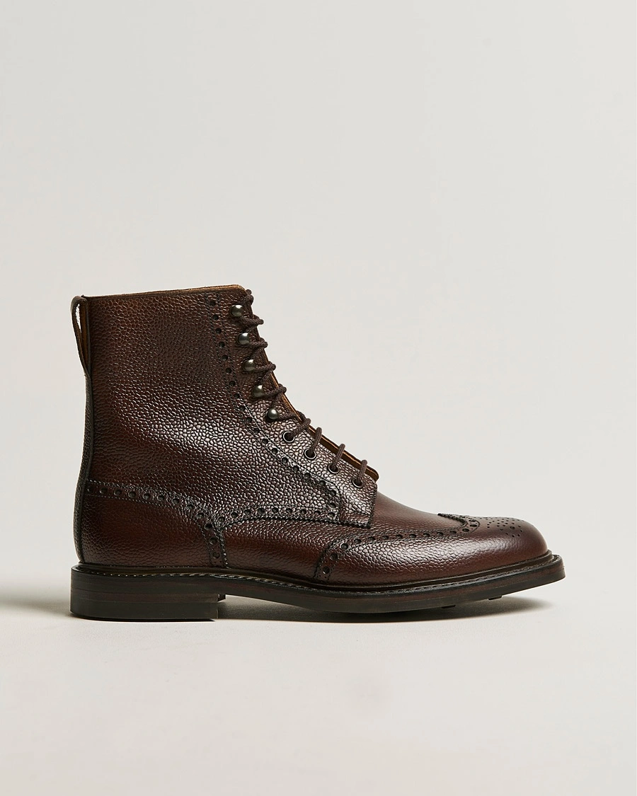 Crockett & Jones Islay Boot Dark Brown Grained Calf – Ruskea