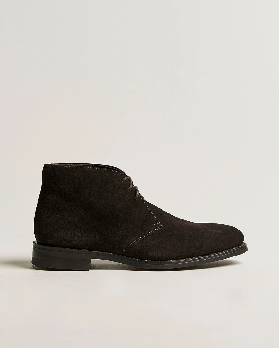 Loake 1880 Pimlico Chukka Boot Dark Brown Suede – Ruskea