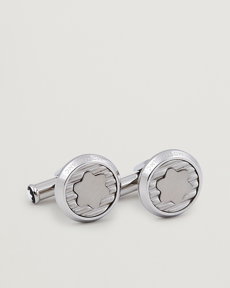 Montblanc Steel Cufflinks Corrugated Emblem – Hopea