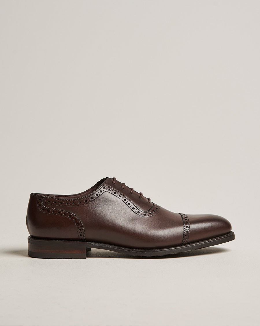 Loake 1880 Fleet Brogue Shadow Sole Dark Brown Calf – Ruskea