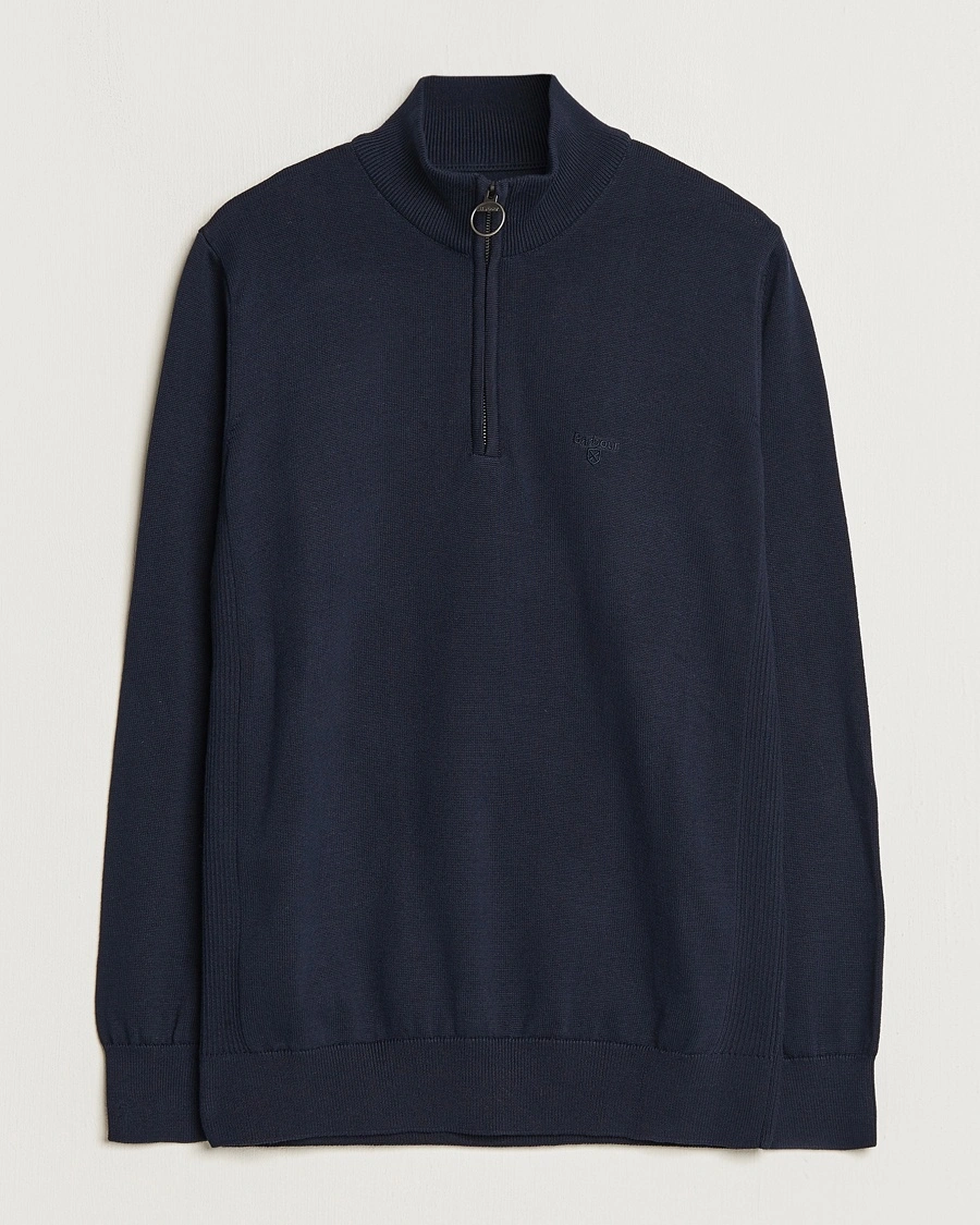 Barbour Lifestyle Cotton Half Zip Navy – Sininen