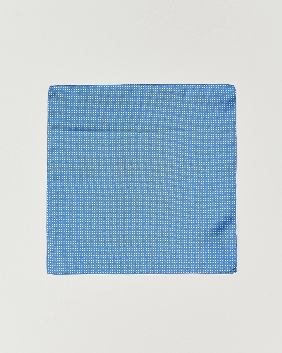 Amanda Christensen Handkerchief Dot Silk Sky Blue – Sininen