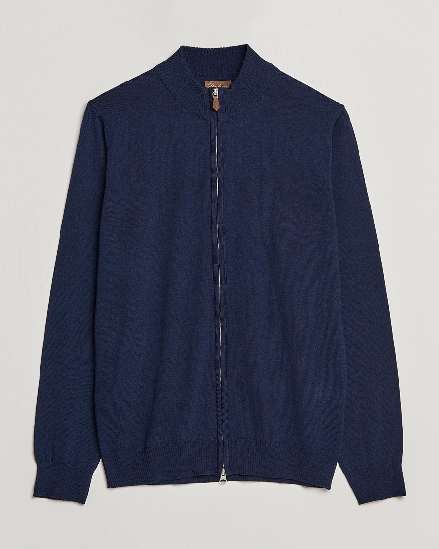 Stenströms Merino Full Zip Navy – Sininen
