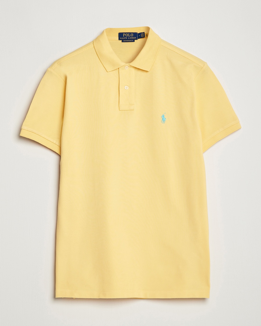 Polo Ralph Lauren Custom Slim Fit Polo Corn Yellow – Keltainen