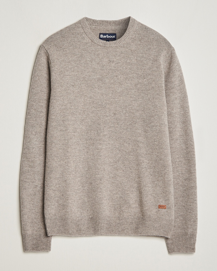 Barbour Lifestyle Patch Crew Stone – Harmaa