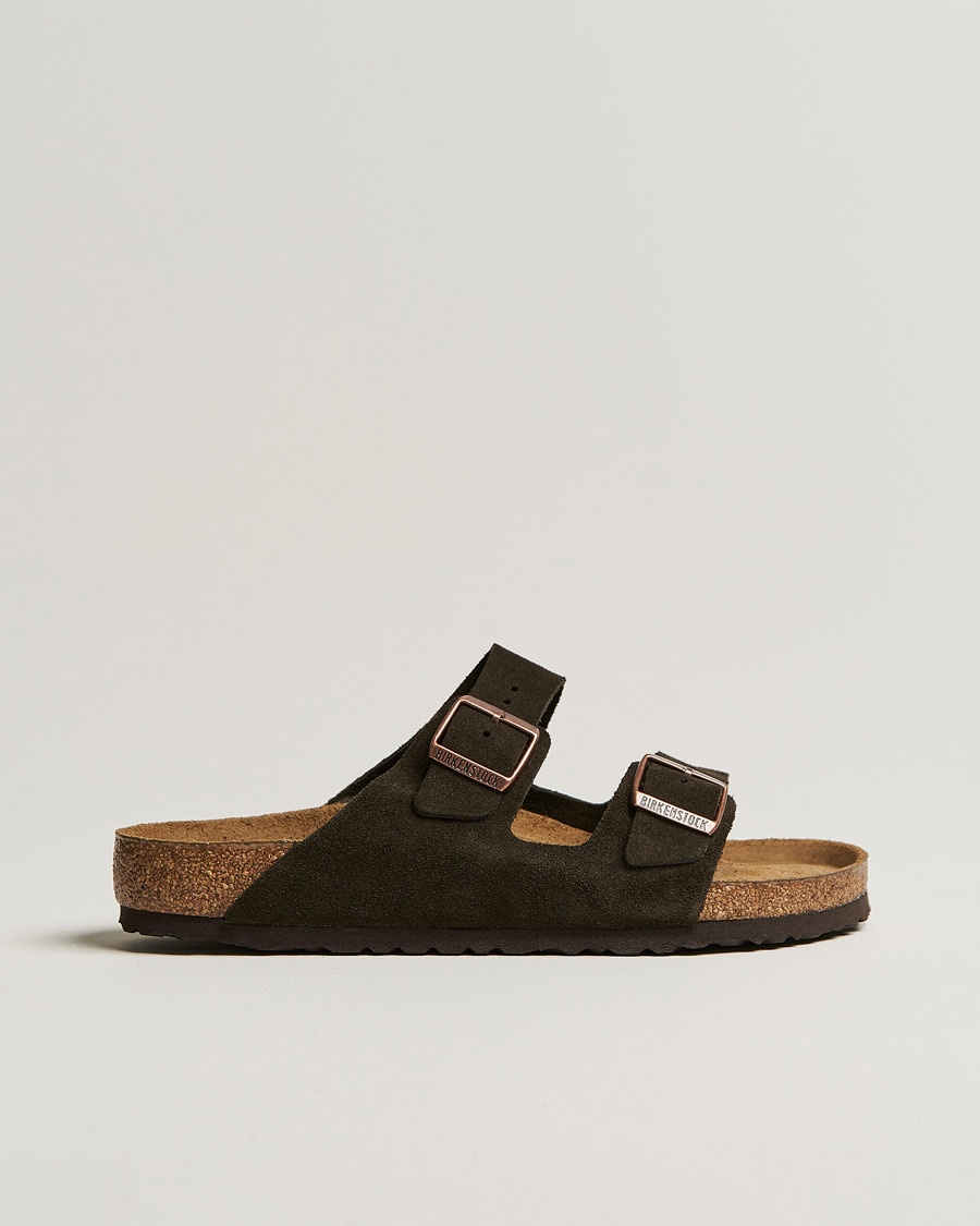 BIRKENSTOCK Arizona Soft Footbed Mocha Suede – Ruskea