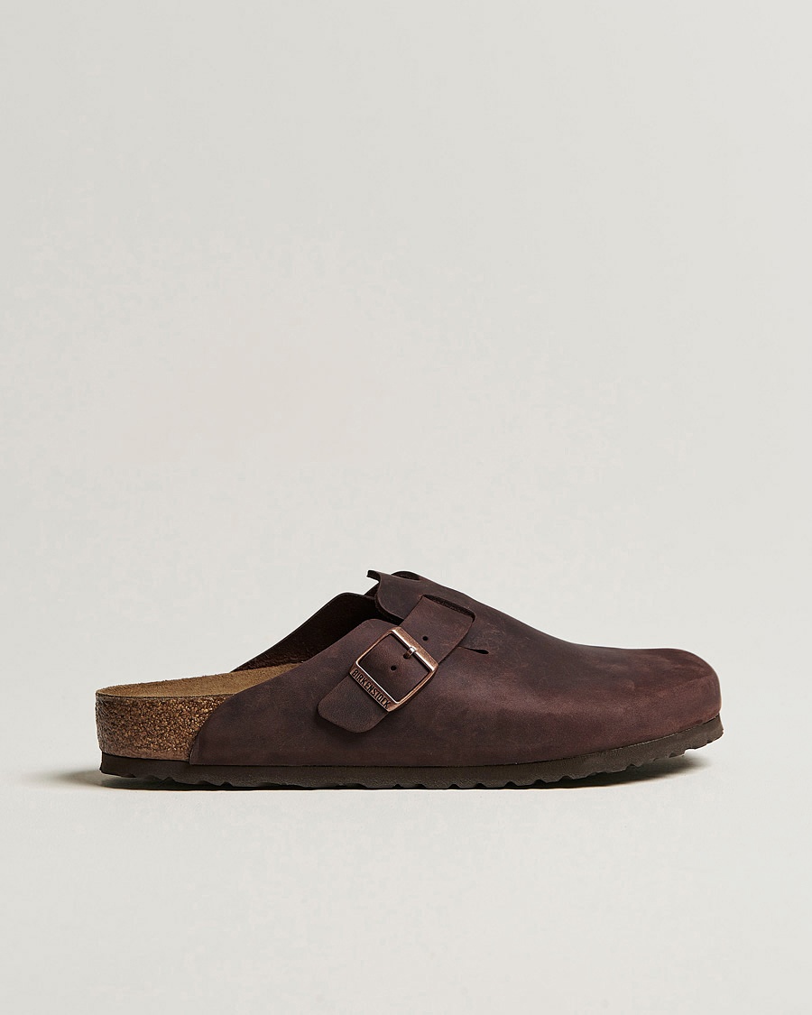 BIRKENSTOCK Boston Classic Footbed Habana Oiled Leather – Ruskea