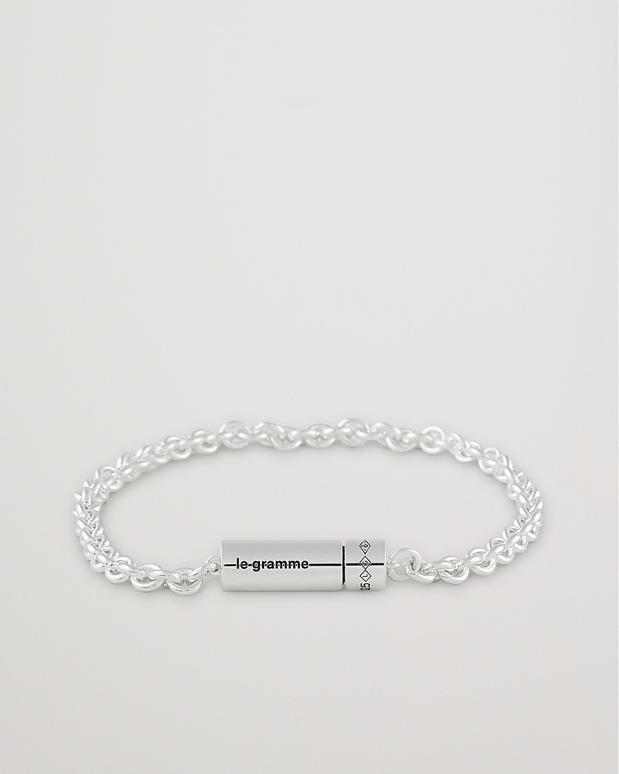 LE GRAMME Chain Cable Bracelet Sterling Silver 11g – Hopea