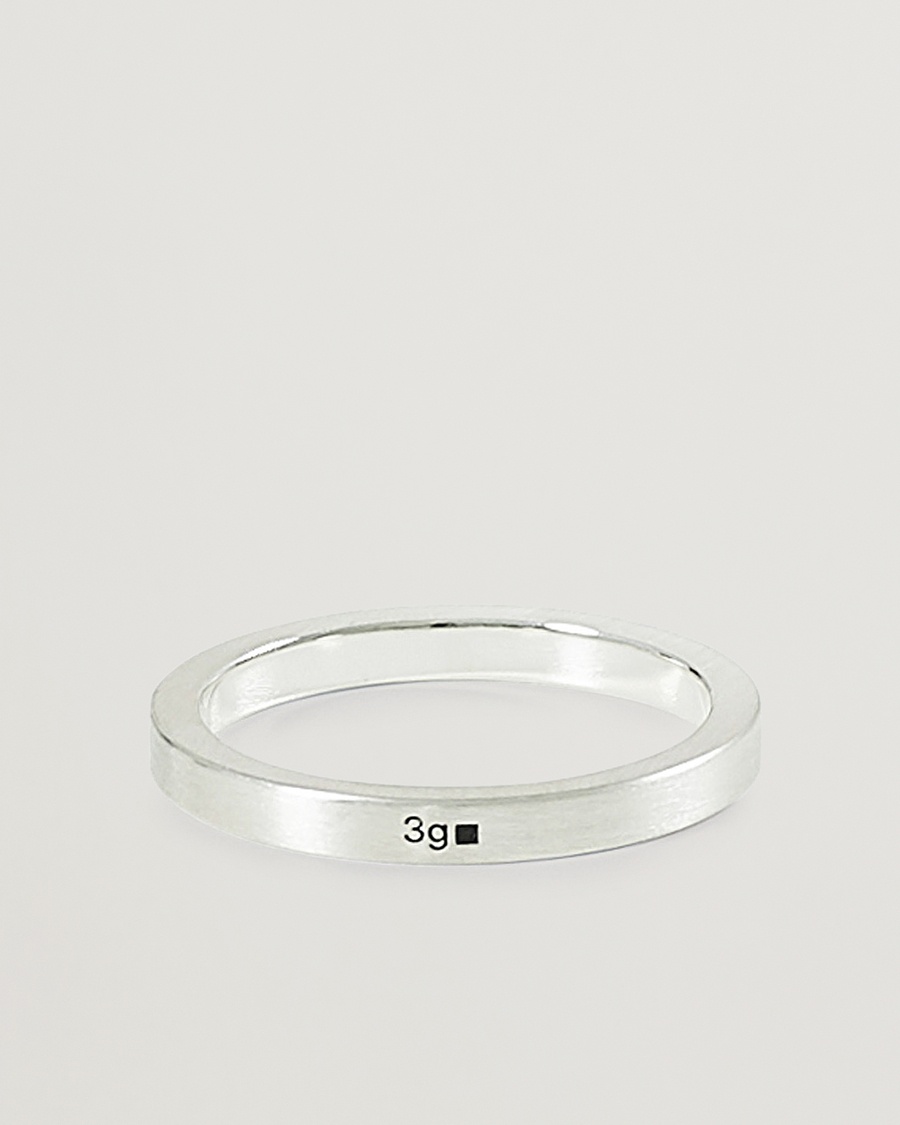 LE GRAMME Ribbon Brushed Ring Sterling Silver 3g – Hopea