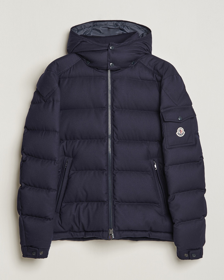 Moncler Montgenevre Flannel Down Jacket Navy – Musta