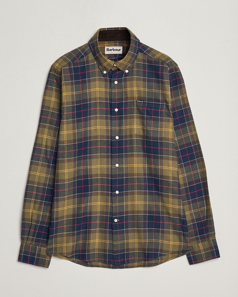Barbour Lifestyle Flannel Check Shirt Classic Tartan – Vihreä
