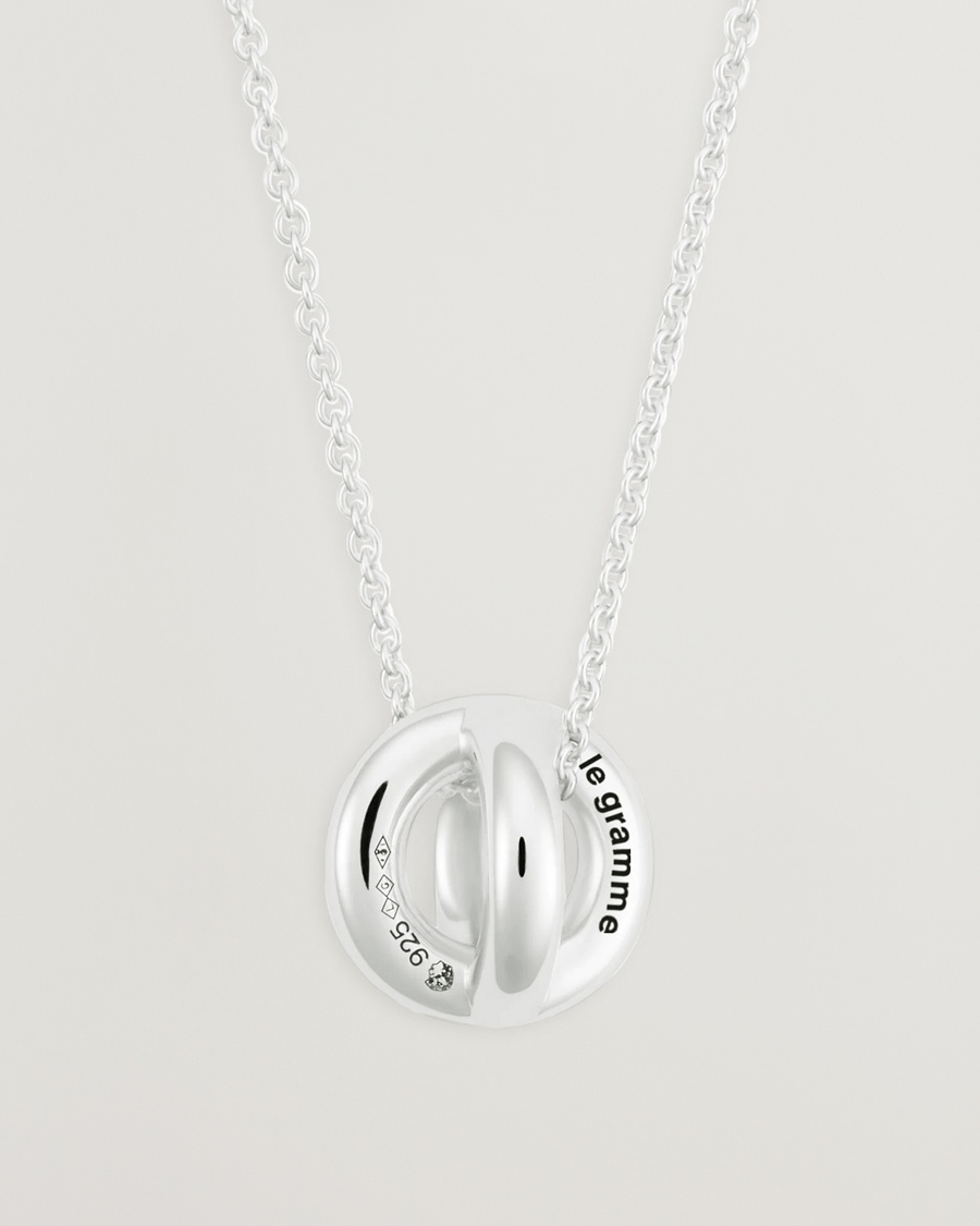 LE GRAMME Entrelacs Pendant Necklace Sterling Silver 3g – Hopea