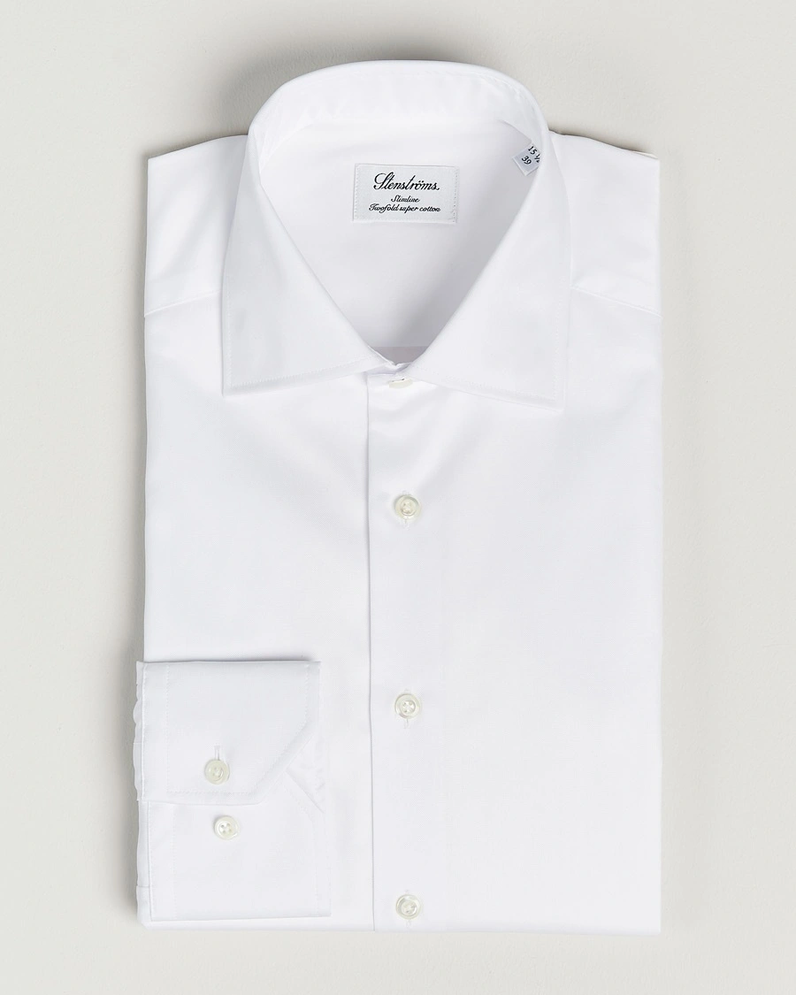Stenströms Slimline Cut Away Shirt White – Valkoinen
