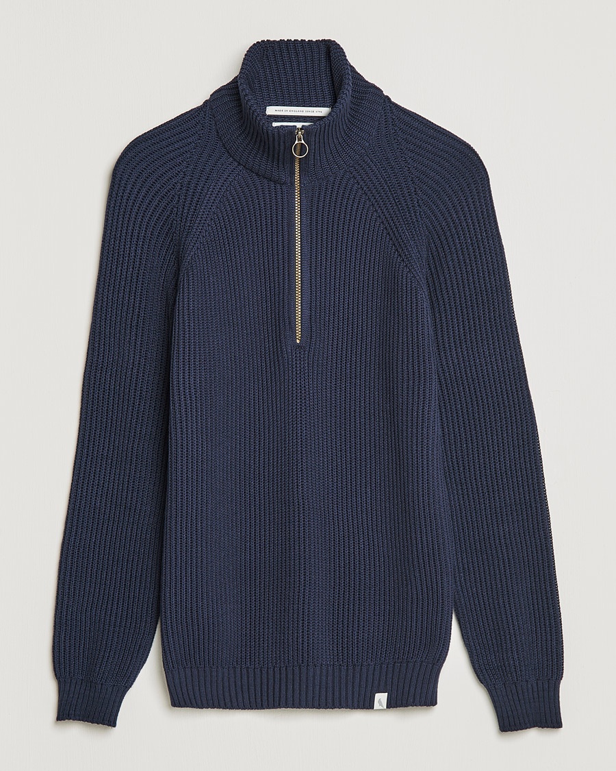 Peregrine Felix Quarter Zip Jumper Navy – Sininen