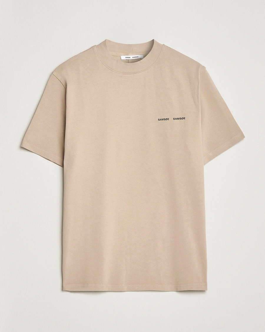 Samsøe Samsøe Norsbro Organic Cotton Tee Pure Cashmere – Beige