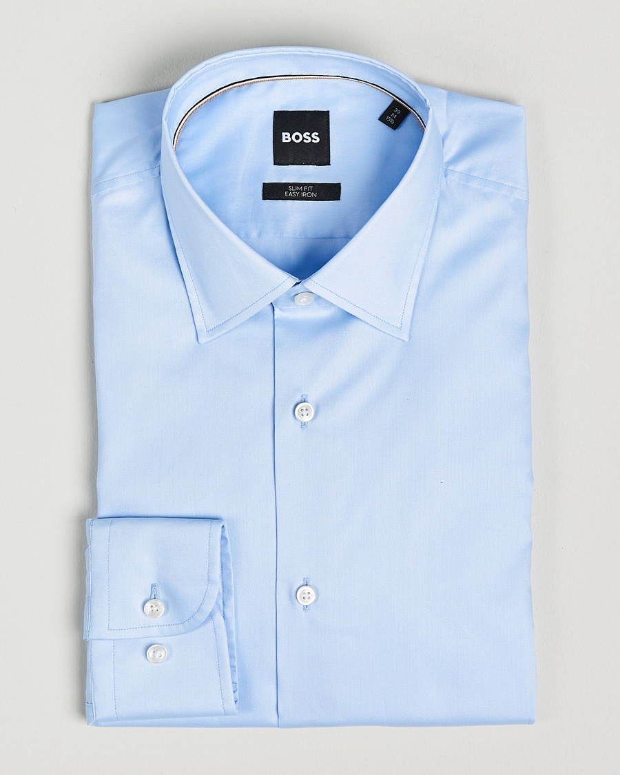 BOSS BLACK Hank Slim Fit Shirt Light Blue – Sininen