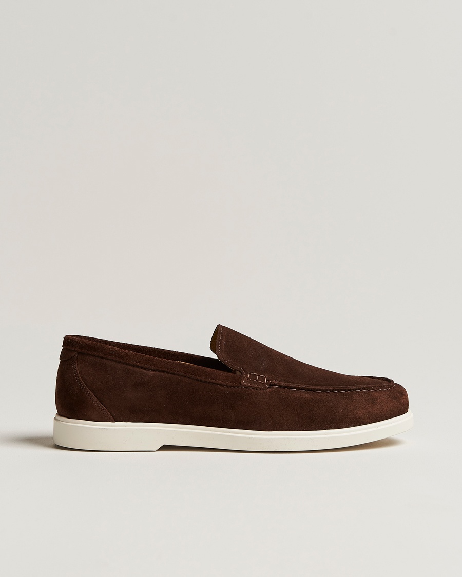 Loake 1880 Tuscany Suede Loafer Chocolate – Ruskea