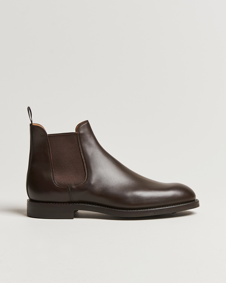 Crockett & Jones Chelsea 5 Dk Brown Wax Calf – Ruskea