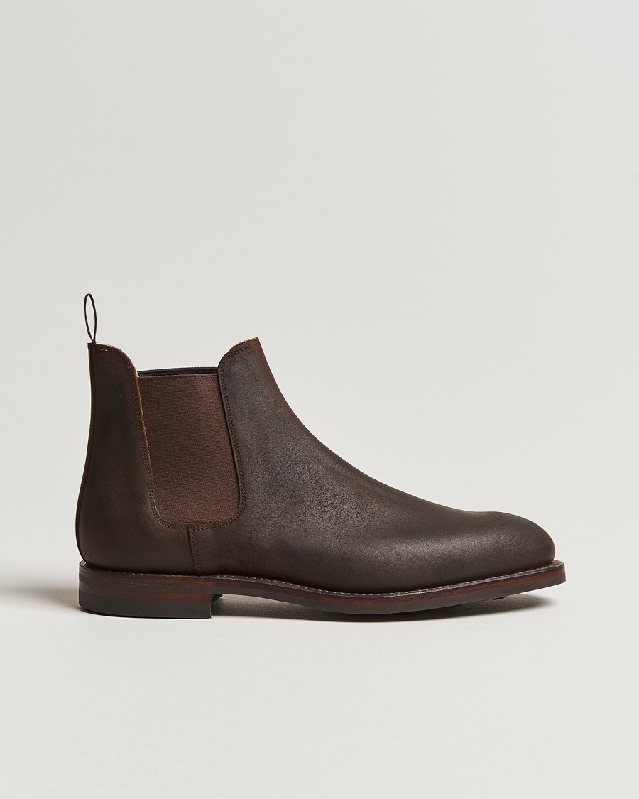 Crockett & Jones Chelsea 5 Dk Brown Rough-Out Suede – Ruskea