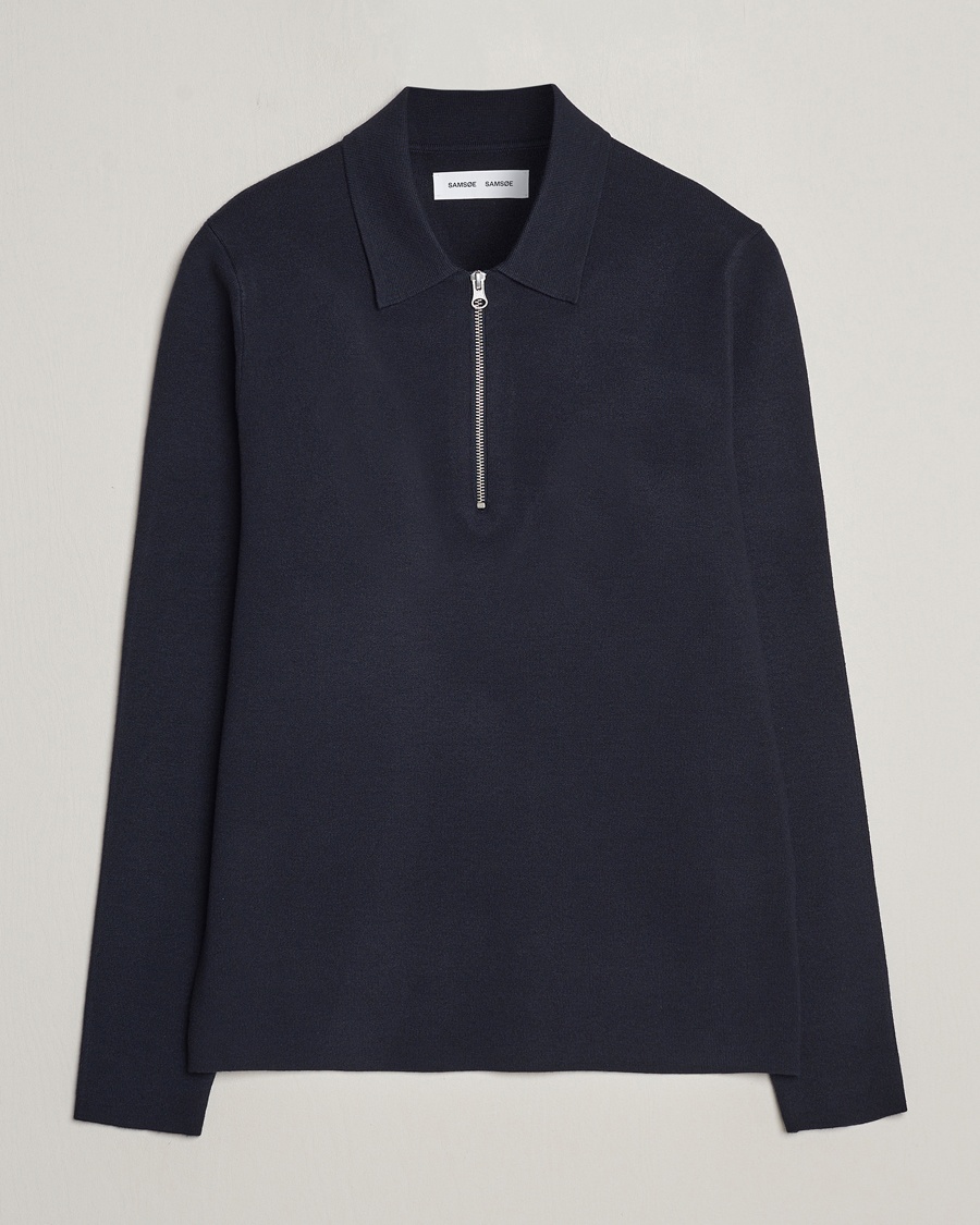 Samsøe Samsøe Guna Half Zip Sky Captain – Sininen