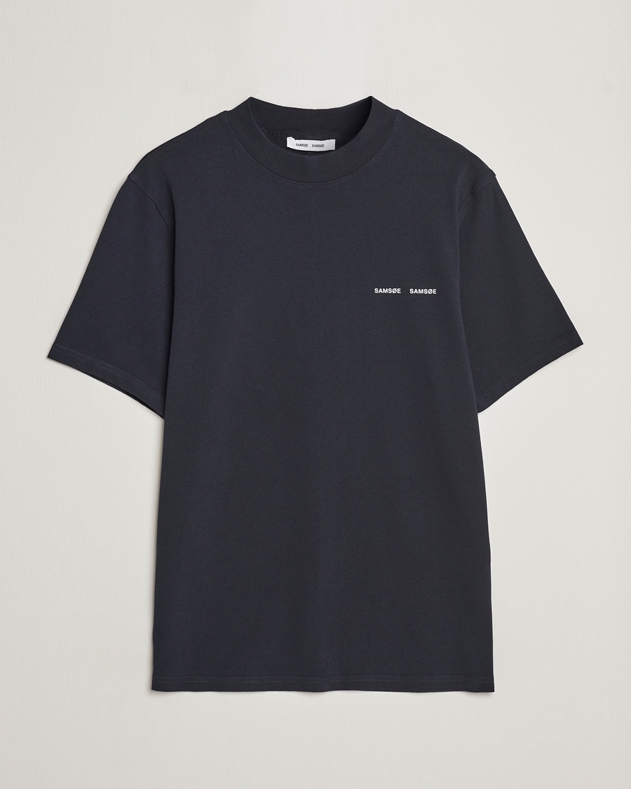Samsøe Samsøe Norsbro Organic Cotton T-shirt Sky Captian – Sininen