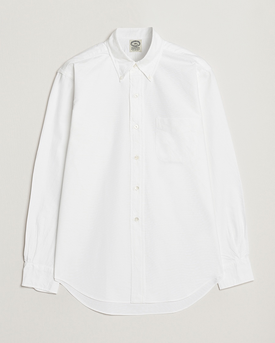 Kamakura Shirts Vintage Ivy Oxford Button Down Shirt White – Valkoinen