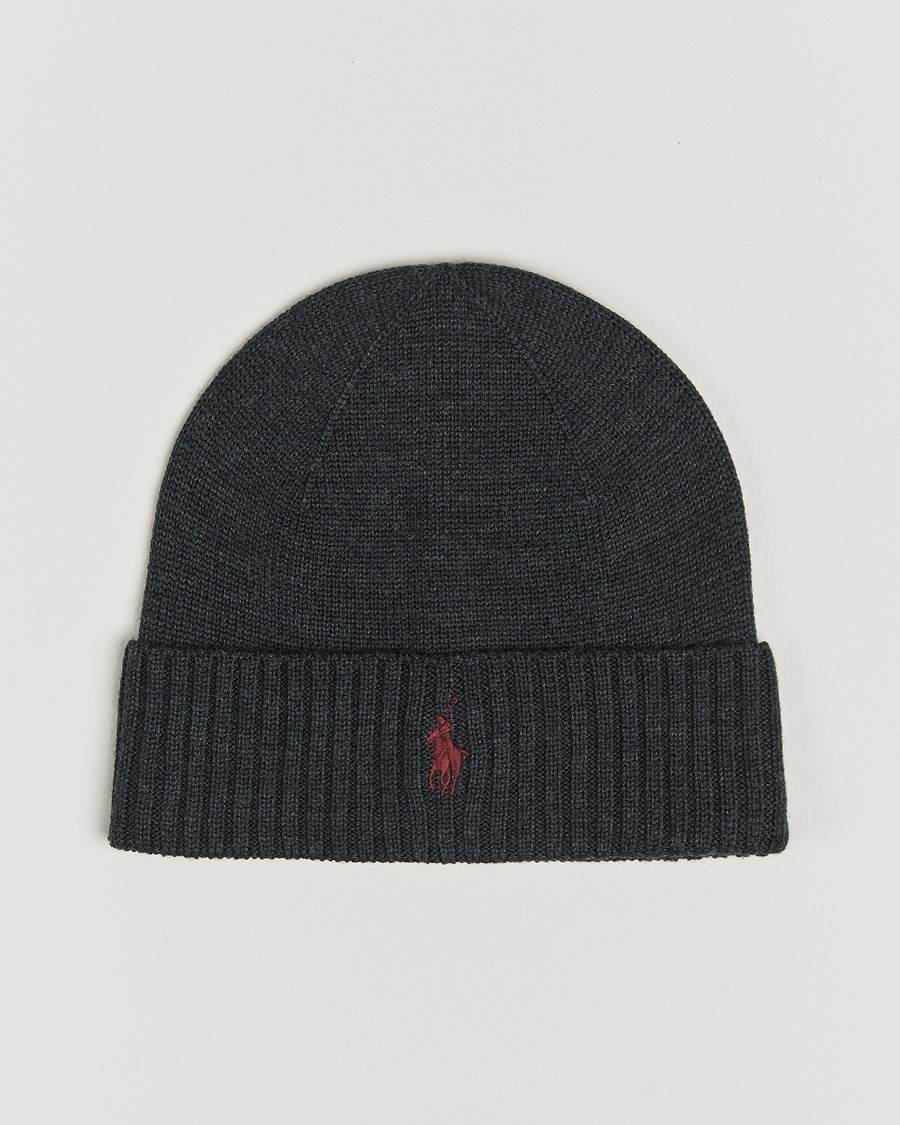 Polo Ralph Lauren Merino Beanie Dark Granite Heather – Harmaa