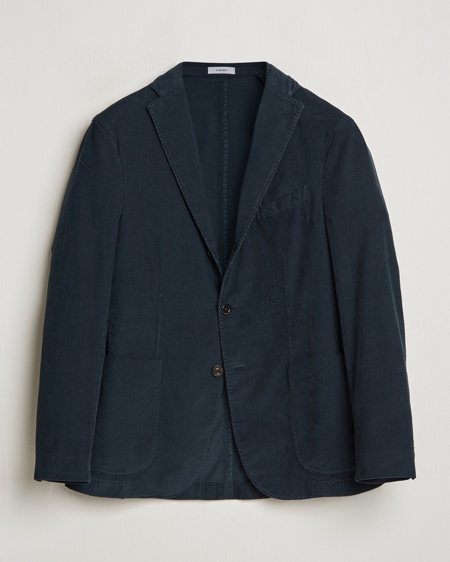 Boglioli K Jacket Corduroy Blazer Navy – Sininen