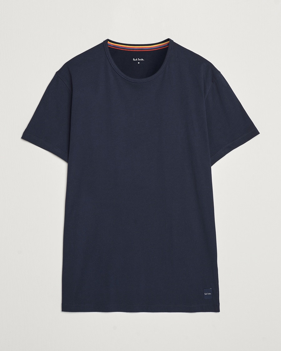 Paul Smith Artist Rib Crew Neck T-Shirt Navy – Sininen