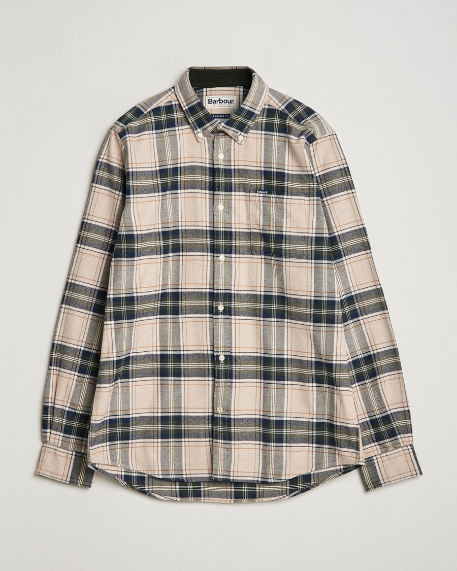 Barbour Lifestyle Betsom Flannel Check Shirt Stone Marl – Beige