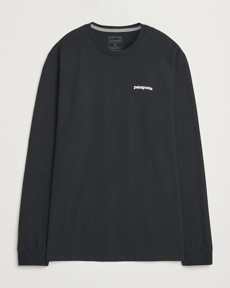 Patagonia P-6 Logo Responsibili LS T-Shirt Black – Musta