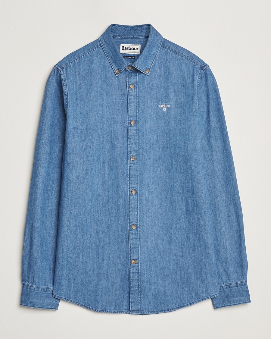 Barbour Lifestyle Chambray Crest Shirt Chambray – Sininen