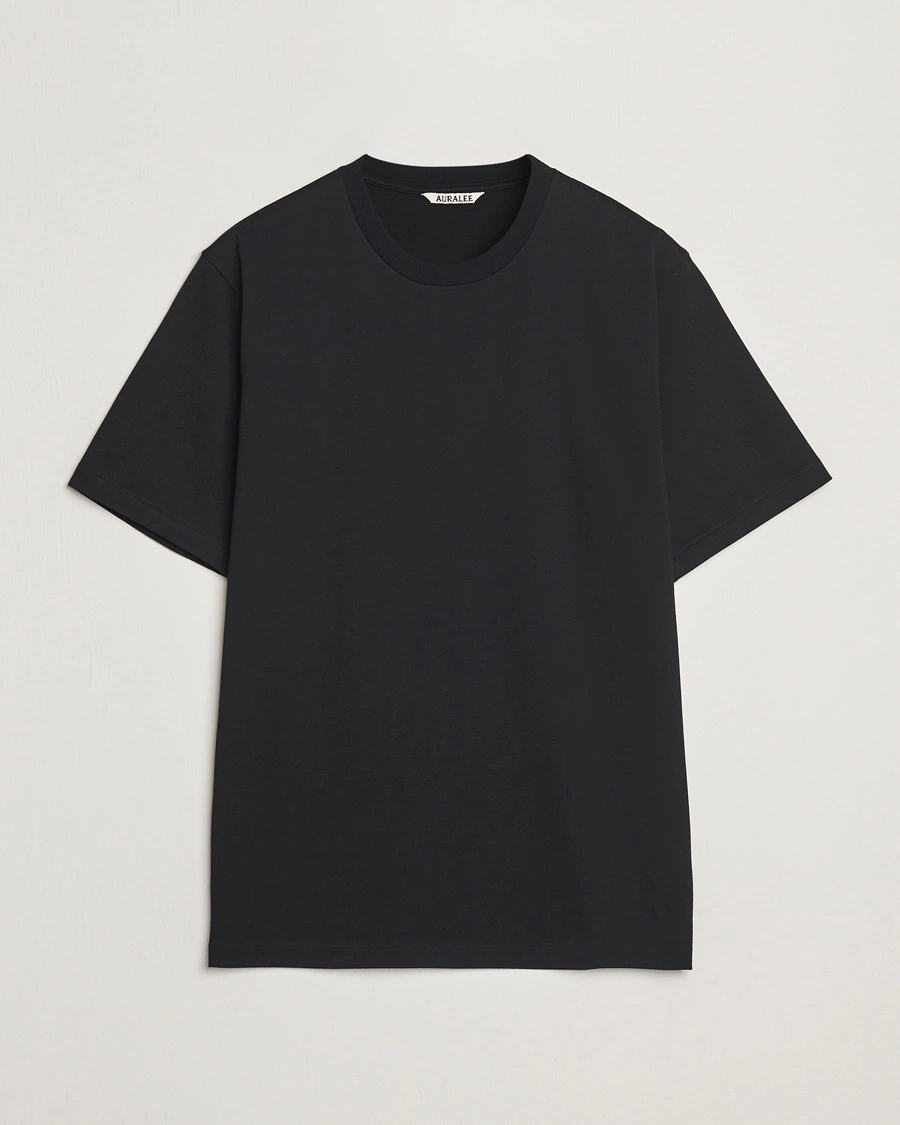 Auralee Luster Plating T-Shirt Black – Musta