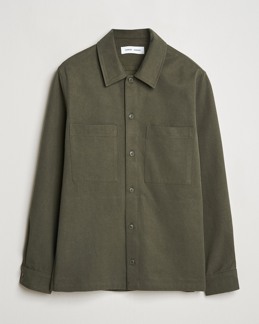 Samsøe Samsøe Sataka Overshirt Forest Night – Vihreä