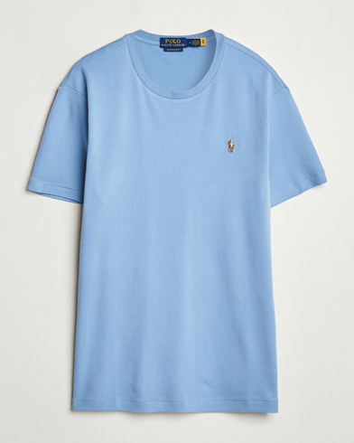 Polo Ralph Lauren Luxury Pima Cotton Crew Neck T-Shirt Channel Blue – Sininen