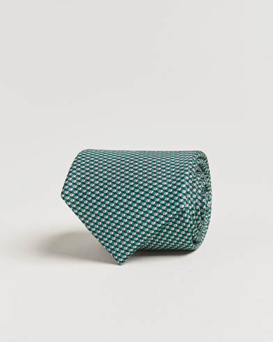 Brioni Printed Silk Tie Green – Vihreä