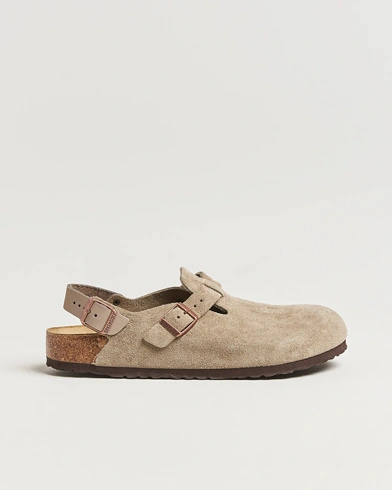 BIRKENSTOCK Tokio Classic Footbed Taupe Suede – Beige