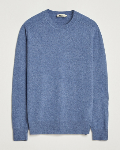 Altea Wool/Cashmere Crew Neck Pullover Blue – Sininen