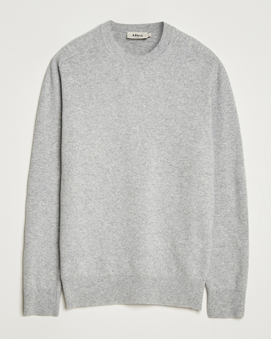 Altea Wool/Cashmere Crew Neck Pullover Light Grey – Harmaa
