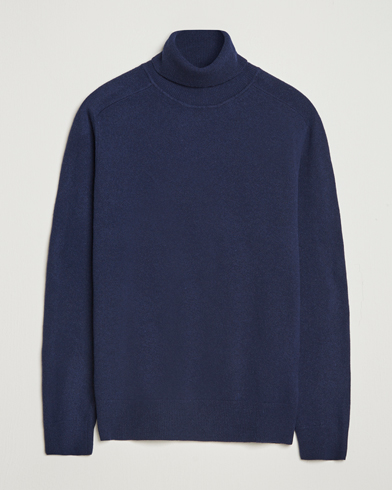 Altea Wool/Cashmere Rollneck Navy – Sininen