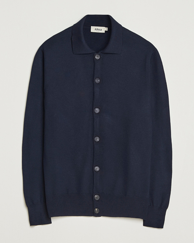 Altea Merino Wool Cardigan Navy – Sininen