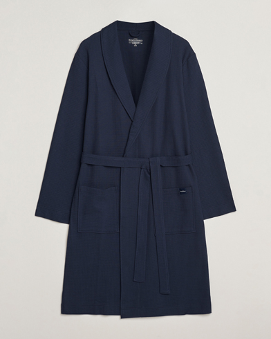 Bread & Boxers Waffle Robe Navy Blue – Sininen