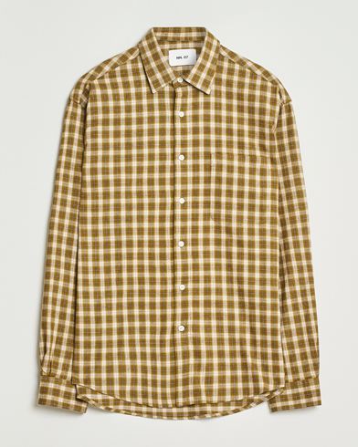 NN07 Deon Flannel Checked Shirt Green – Vihreä