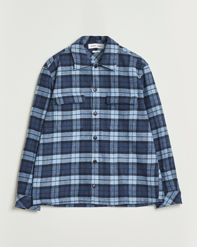 Samsøe Samsøe Castor Checked Overshirt Stellar Blue – Sininen