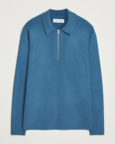 Samsøe Samsøe Guna Half Zip Stellar Blue – Sininen