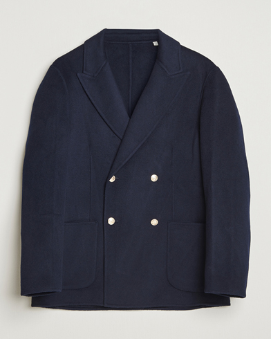 GANT Wool Double Breasted Club Blazer Evening Blue – Sininen