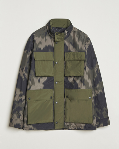 J.Lindeberg Aiden 2L Padded Printed Field Jacket Wrap Forest – Vihreä